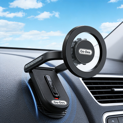 Go Des GD-HD275 Magnetic M-safe Compatible 360 ​​Degree Rotating Flat Surface Car Phone Holder - 5