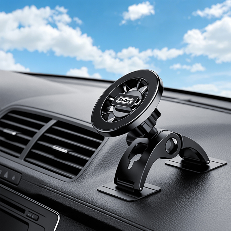 Go Des GD-HD277 Magnetic M-safe Compatible 360 ​​Degree Rotating Flat Surface Car Phone Holder - 3