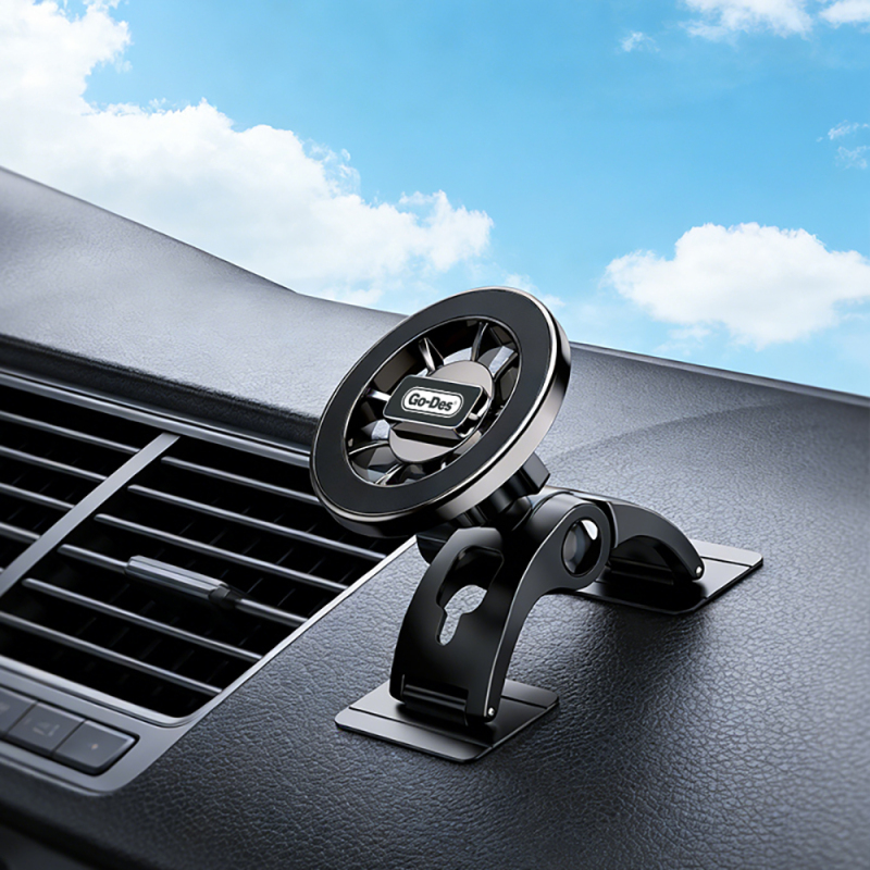 Go Des GD-HD277 Magnetic M-safe Compatible 360 ​​Degree Rotating Flat Surface Car Phone Holder - 6
