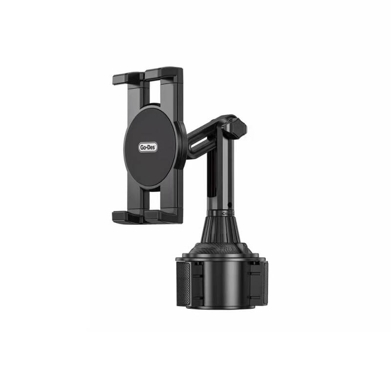 Go Des GD-HD313 In-Car Phone Holder 360 Rotating Head Cup Holder Type - 1