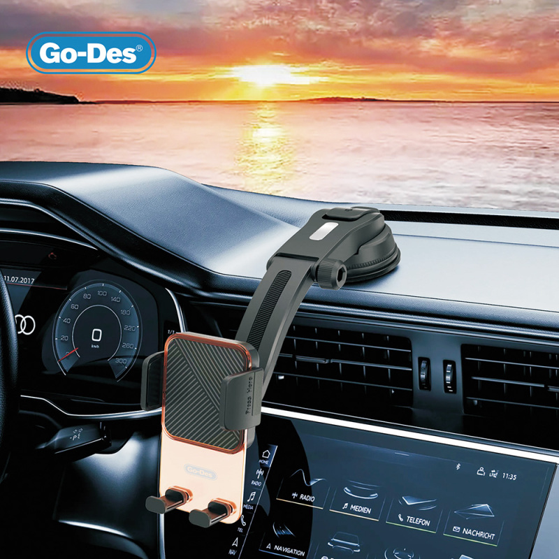 Go-Des GD-HD328 360 Derece Dönebilen Vakumlu Tasarım Araç İçi Telefon Tutucu - 2