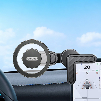 Go Des GD-HD341 V Köşeli Ayarlanabilir Magnetik Araç İçi Telefon Tutucu - 3