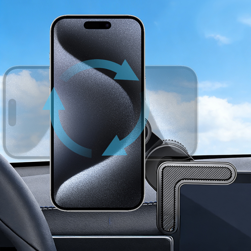 Go Des GD-HD341 V Köşeli Ayarlanabilir Magnetik Araç İçi Telefon Tutucu - 4