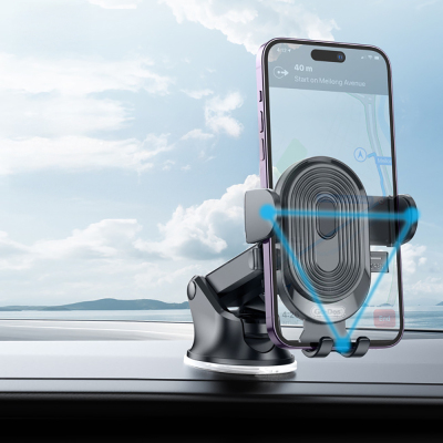 Go Des GD-HD353 360 Derece Dönebilen Vakumlu Tasarım Araç İçi Telefon Tutucu - 5