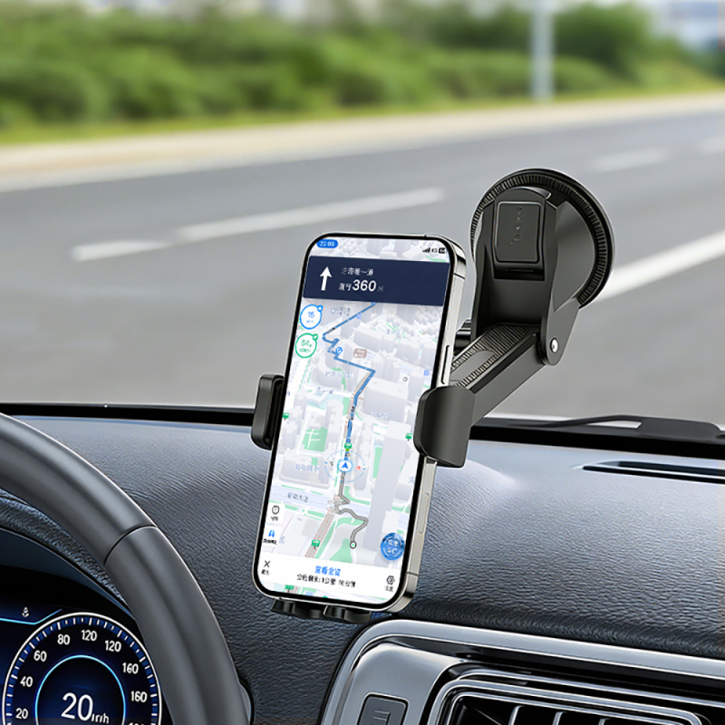 Go Des GD-HD356 360 Derece Dönebilen Teleskopik Vakumlu Tasarım Araç İçi Telefon Tutucu - 3