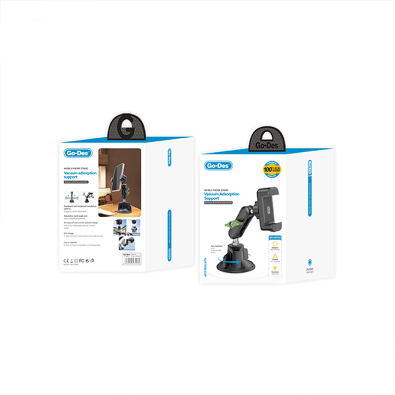 Go Des GD-HD362 360 Derece Dönebilen Vakumlu Tasarım Araç İçi Telefon Tutucu - 5
