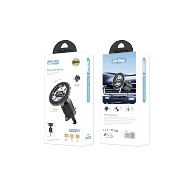 Go Des GD-HD366 M-safe Magnetik 360 Derece Dönebilen Havalandırma Tasarımlı Telefon Tutucu - 4