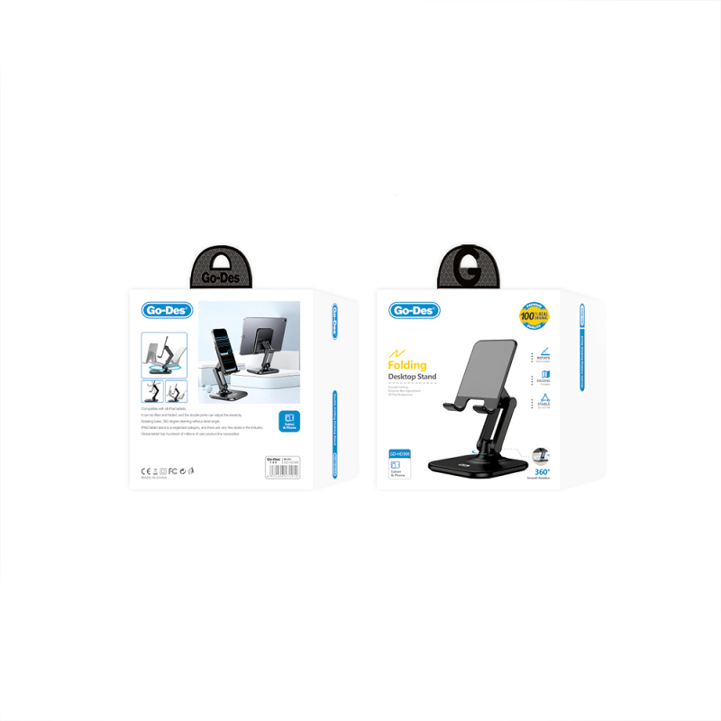 Go Des GD-HD369 Adjustable Foldable 360 ​​Degree Rotating Phone and Tablet Stand - 8