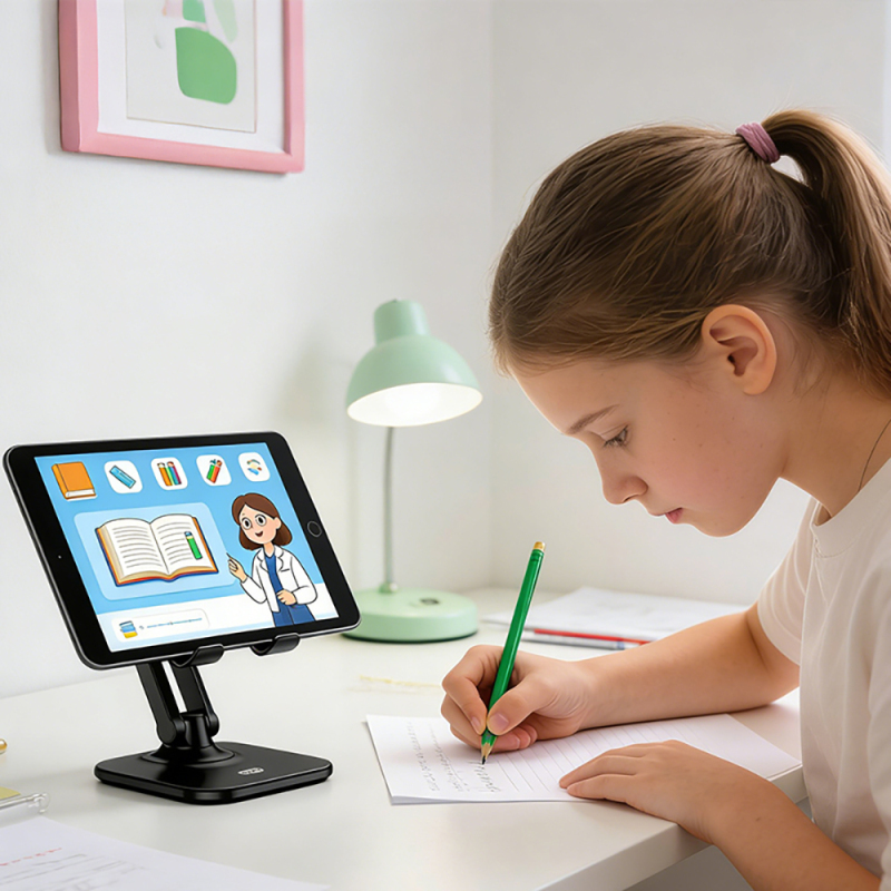 Go Des GD-HD369 Ayarlanabilir Katlanabilir 360 Derece Dönebilen Telefon ve Tablet Standı - 5