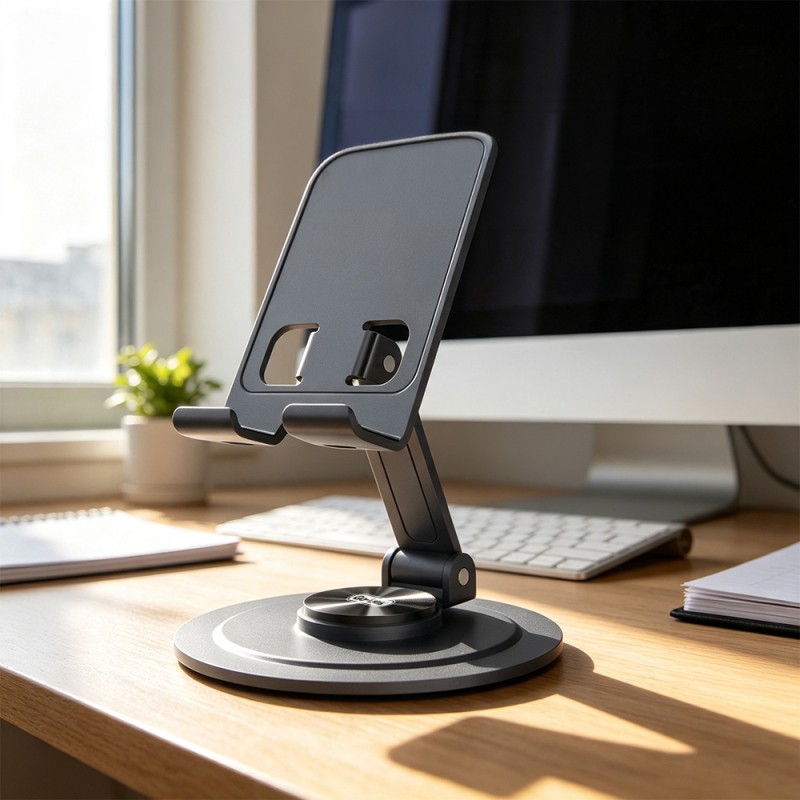 Go Des GD-HD371 Ayarlanabilir Katlanabilir 360 Derece Dönebilen Telefon ve Tablet Standı - 5