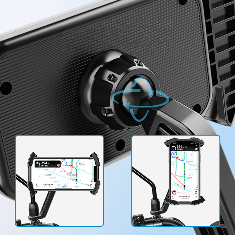 Go Des GD-HD503 360° Derece Dönebilen Ayarlanabilir Motosiklet ve Bisiklet Telefon Tutucu - 6