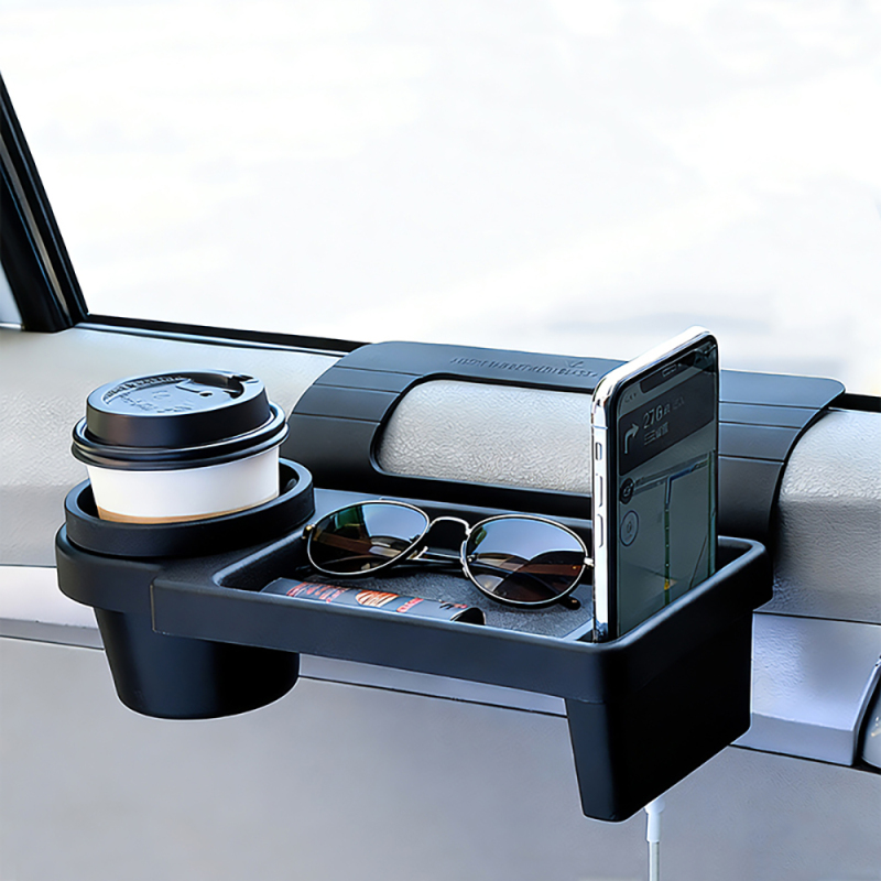 Go Des GD-HD567 In-Car Multi-Purpose Console with Cup Holder and Phone Compartment - 3