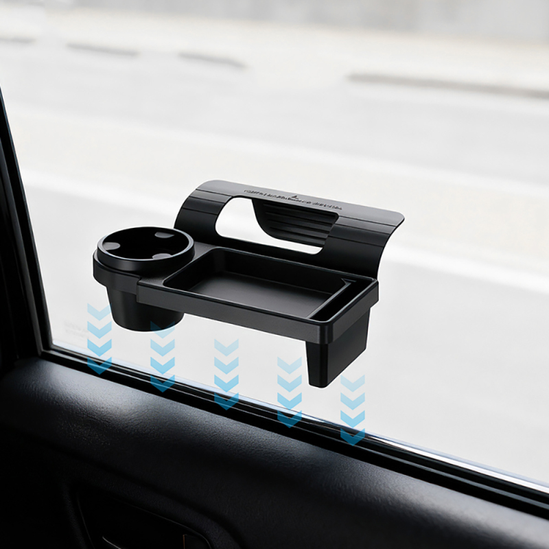 Go Des GD-HD567 In-Car Multi-Purpose Console with Cup Holder and Phone Compartment - 4