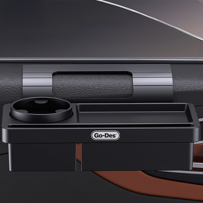 Go Des GD-HD569 4-in-1 Car Multipurpose Console with Cup Holder and Phone Compartment - 2