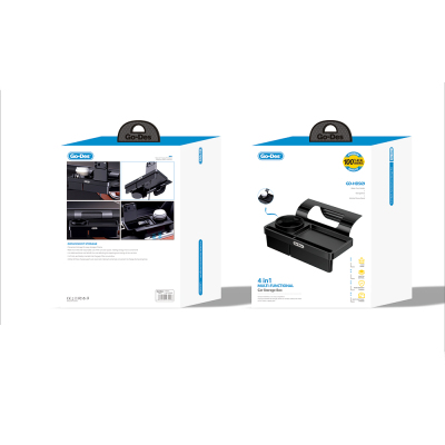 Go Des GD-HD569 4in1 Araç İçi Çok Amaçlı Bardaklıklı Telefon Bölmeli Konsol - 7