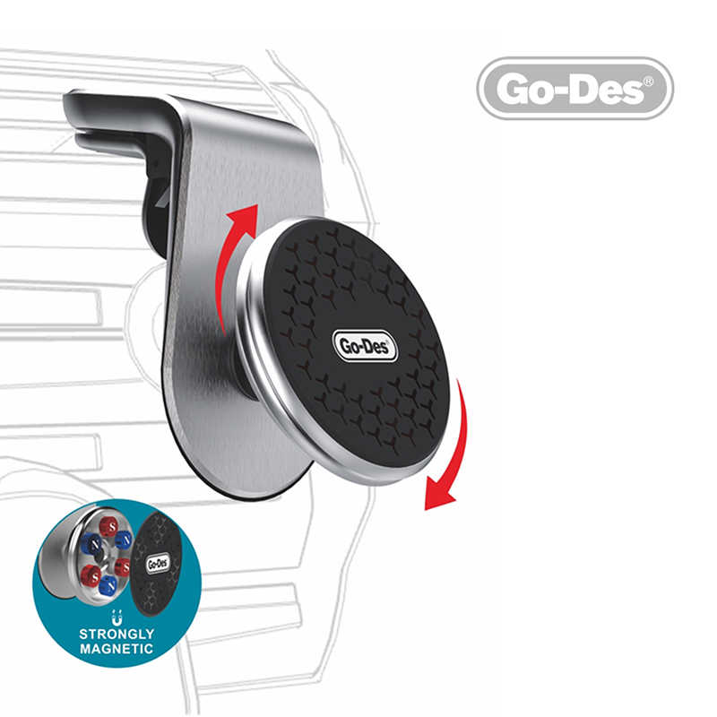 Go Des GD-HD676 L-Shaped Magnetic Car Holder - 2