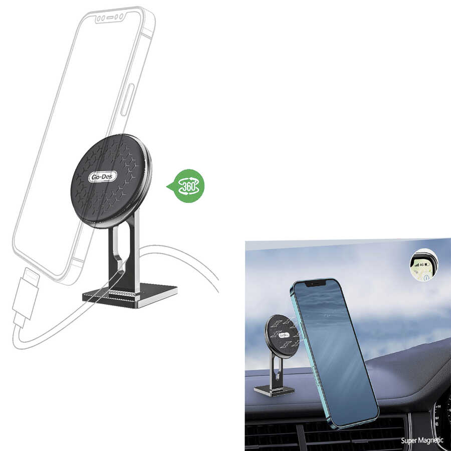 ​Go Des GD-HD718 Magnetic Car Holder - 3