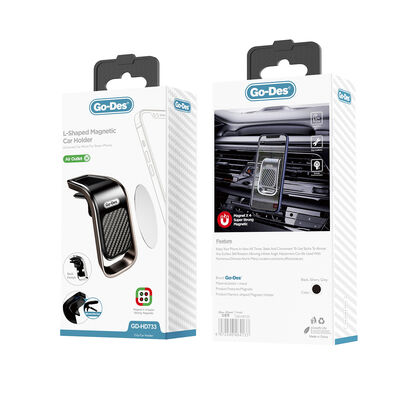 Go Des GD-HD733 L-Shaped Magnetic Car Phone Holder - 3