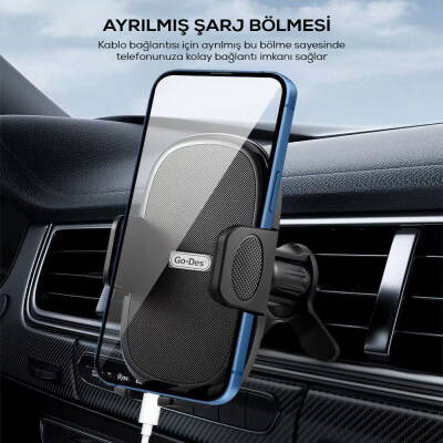 Go Des GD-HD936 360° Dönebilen ve Uzayan Başlıklı Araç Telefon Tutucu - 6