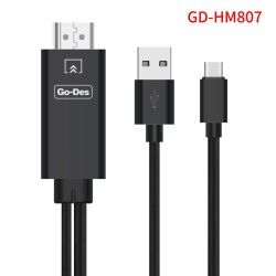 Go Des GD-HM807 2 in 1 Usb-C HDTV Cable - 4