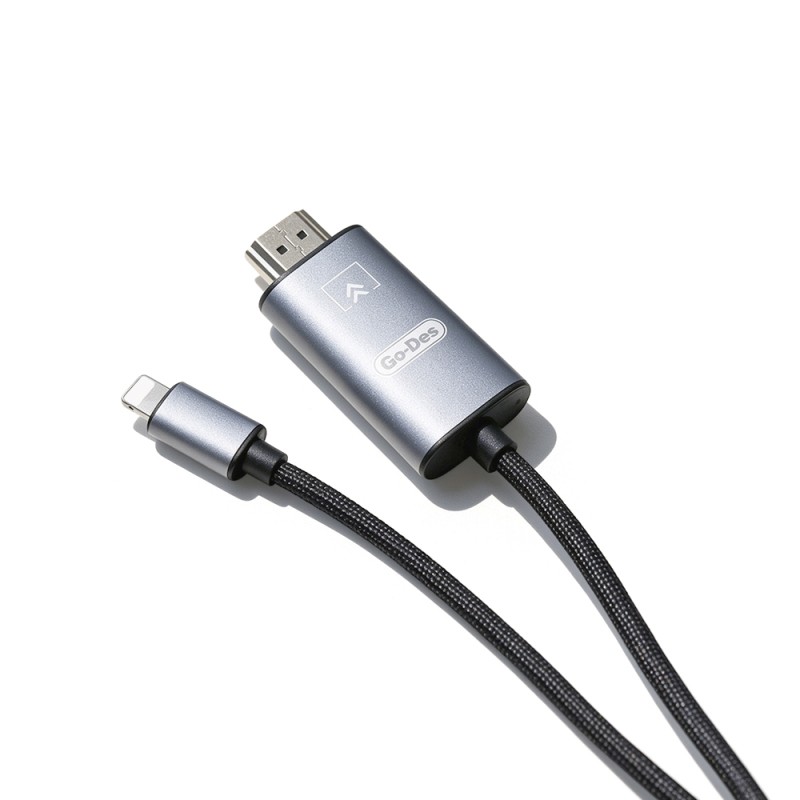 Go Des GD-HM812S HDTV Lightning to HDMI Audio and Video Adapter - 2