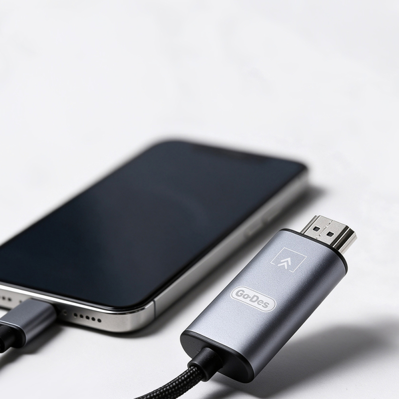 Go Des GD-HM812S HDTV Lightning to HDMI Ses ve Video Adaptörü - 4