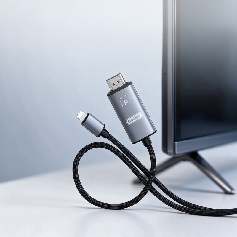 Go Des GD-HM812S HDTV Lightning to HDMI Ses ve Video Adaptörü - 6