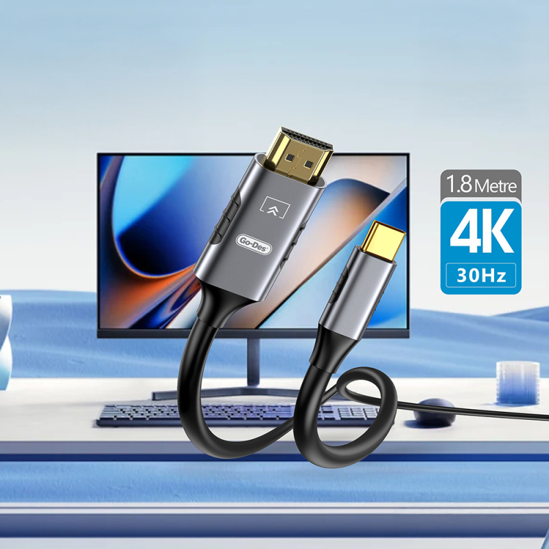 Go Des GD-HM813 Type-C to HDTV Kablo 1.8M - 4