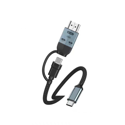 Go Des GD-HM825 8K Image Quality 2in1 Type-C to HDMI Adapter 2M - 2