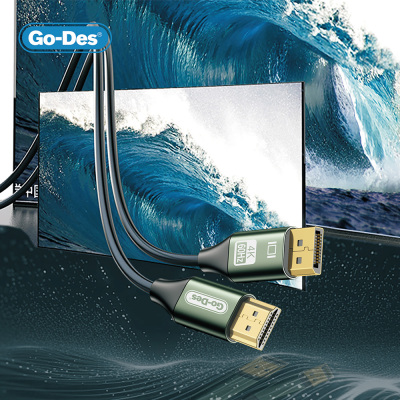 Go-Des GD-HM831 4K@60Hz HDMI to Display Port Kablo 2 Meter - 3