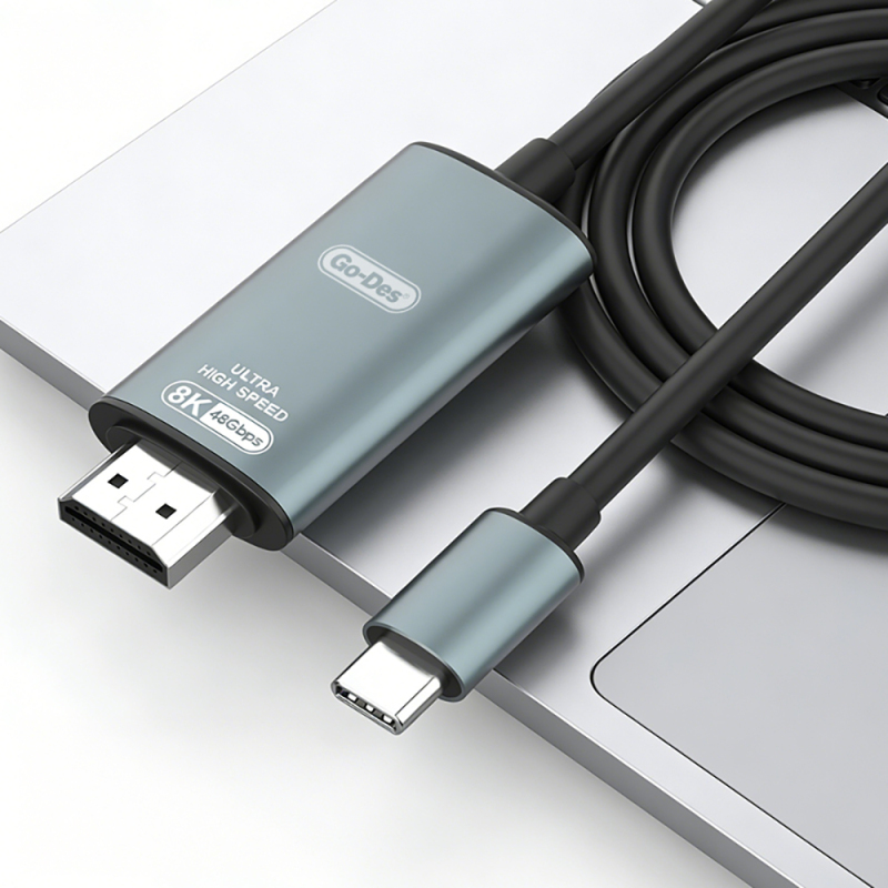 Go Des GD-HM832 8K Image Quality Type-C to HDMI Cable 1.8M - 5