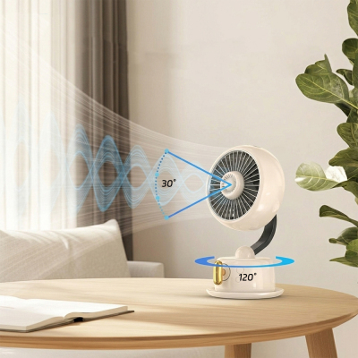Go Des GD-HS63 Otomatik Salınımlı Gece Lambalı Sessiz Soğutucu Masa Fanı - 3