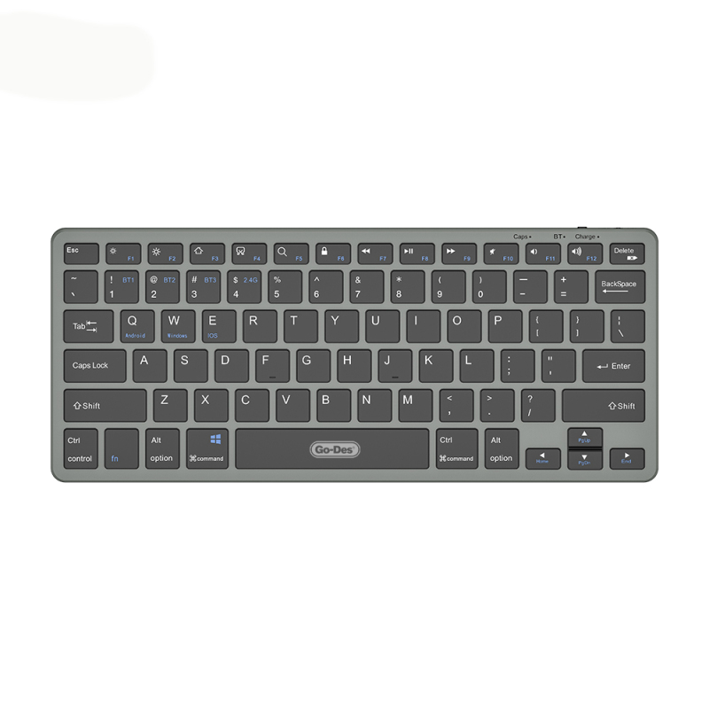 Go Des GD-KB325 Sessiz Tuş Tasarımlı Bluetooth Bağlantılı Kablosuz Klavye - 2