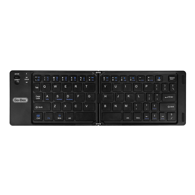Go Des GD-KB326 Sessiz Tuş Tasarımlı Katlanabilir Bluetooth Bağlantılı Kablosuz Klavye - 1