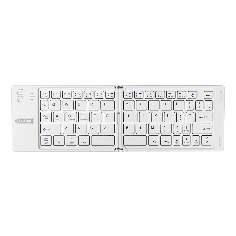 Go Des GD-KB326 Sessiz Tuş Tasarımlı Katlanabilir Bluetooth Bağlantılı Kablosuz Klavye - 2