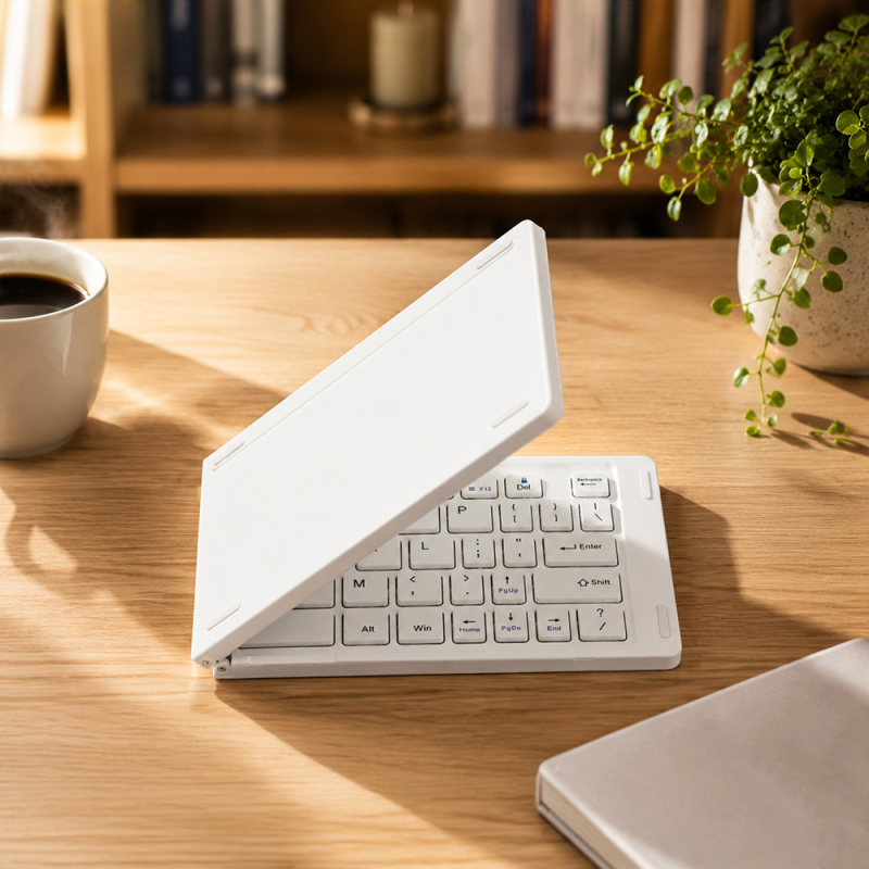 Go Des GD-KB326 Sessiz Tuş Tasarımlı Katlanabilir Bluetooth Bağlantılı Kablosuz Klavye - 5