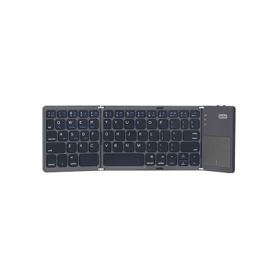 Go Des GD-KB328 Foldable Wireless Keyboard with Silent Key Design, Touchpad, and Bluetooth Connectivity. - 4