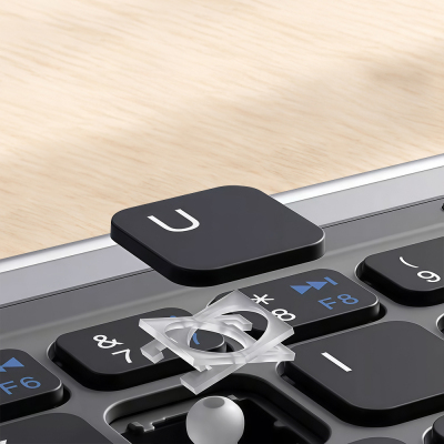 Go Des GD-KB328 Sessiz Tuş Tasarımlı Touch Pad Özellikli Katlanabilir Bluetooth Bağlantılı Kablosuz Klavye - 5