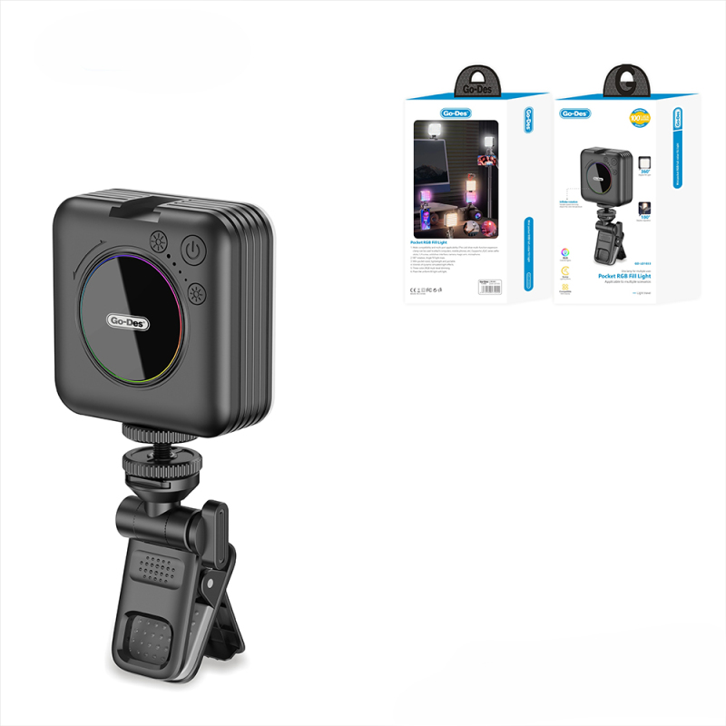 Go Des GD-LD1033 RGB LED Phone-Camera Top Light - 4