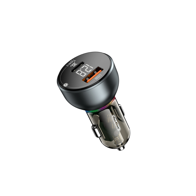 Go Des GD-QC2069 48W Fast Charging Feature Digital Display Car Charging Head - 1