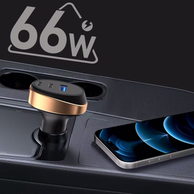 Go-Des GD-QC2207 PD 66W Fast Charging Car Charger - 4