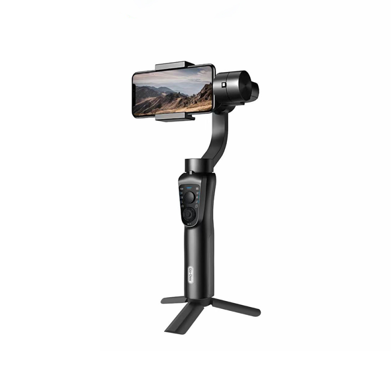 Go Des GD-S5 3 Eksenli El Tipi Yüz Tanıma Takip Özellikli Led Işıklandırma Aparatlı Gimbal Stabilizatör - 2