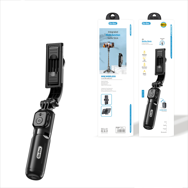 Go Des GD-ST66 Kumandalı 360 Derece Dönebilen Selfie Çubuğu ve Tripod - 4