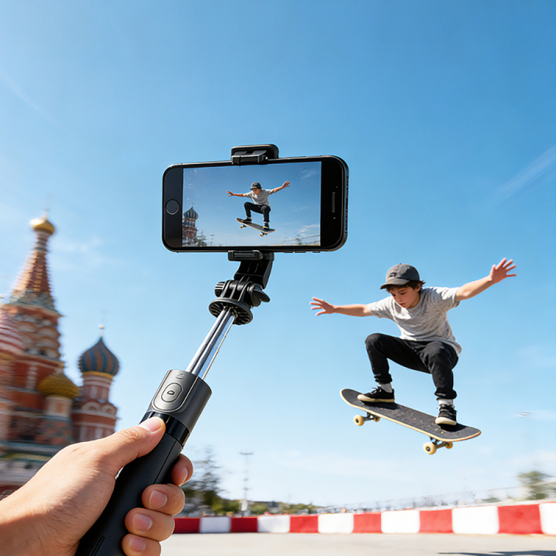 Go Des GD-ST68 360 Degree Rotating Portable Tripod and Selfie Stick - 4