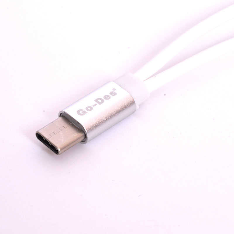 Go Des GD-UC010 2 in 1 Usb-C To 3.5mm Audio Adapter - 4