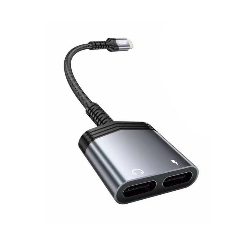 Go-Des GD-UC070 Lightning 2in1 Charging and Audio Adapter - 1