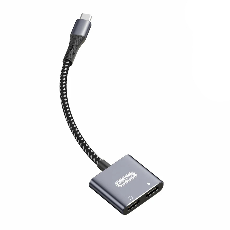 Go Des GD-UC161 2in1 Type-C To 3.5mm Hi-Fi Aux Çevirici Ses Adaptörü - 2