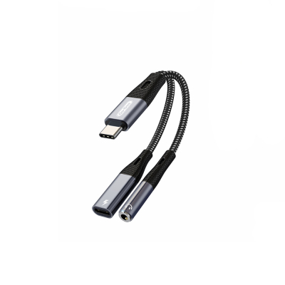 Go Des GD-UC162 3.5mm Jack Girişli Type-C 2in1 Şarj ve Ses Kablosu - 2