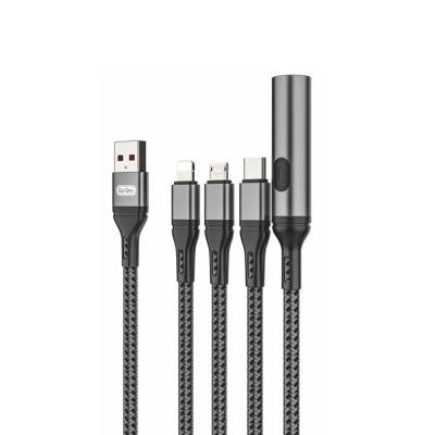 Go-Des GD-UC321 4in1 Lightning – Type-C – Micro USB Ultra Fast Charging Cable + Lighter - 1