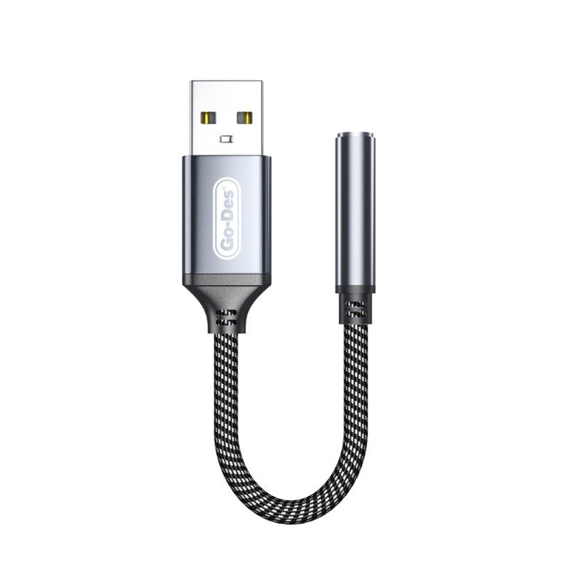 Go Des GD-UC332 USB-A to 3.5mm Aux Çevirici Ses Adaptörü - 2